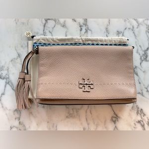 Tory Burch McGraw Foldover Bag (Devon Sand)